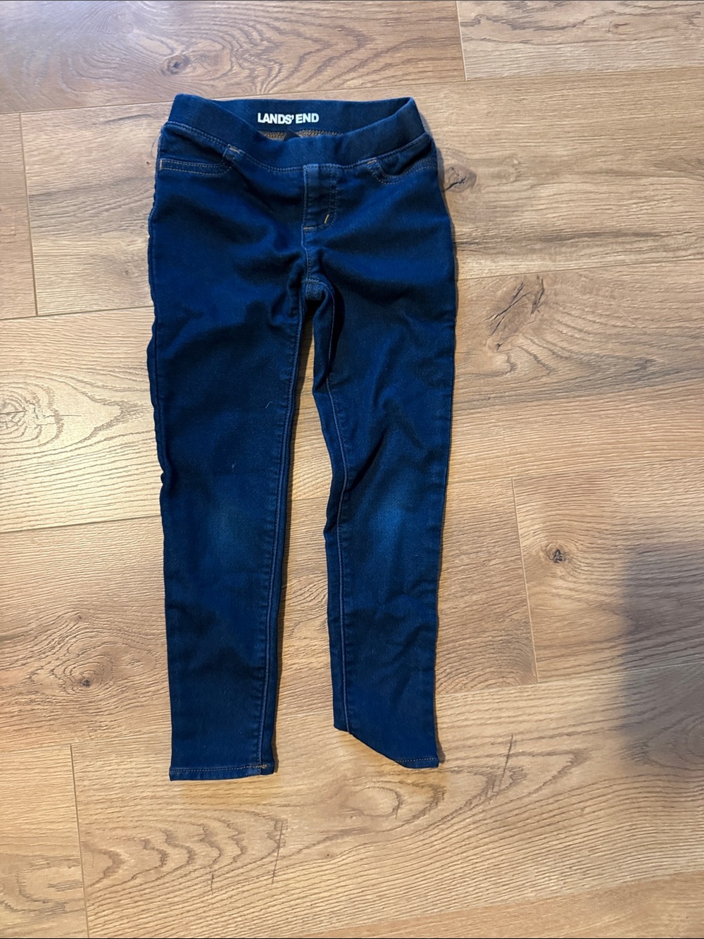 Lands' End girl’s Dark Blue Stretch Jeans